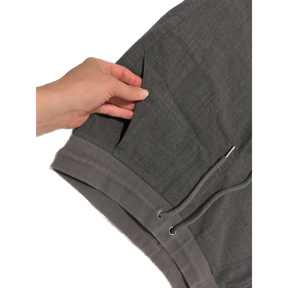 Athleta Wool City Joggers Charcoal Heather Gray Drawstring Pants Women's Size 4 - Picture 9 of 10